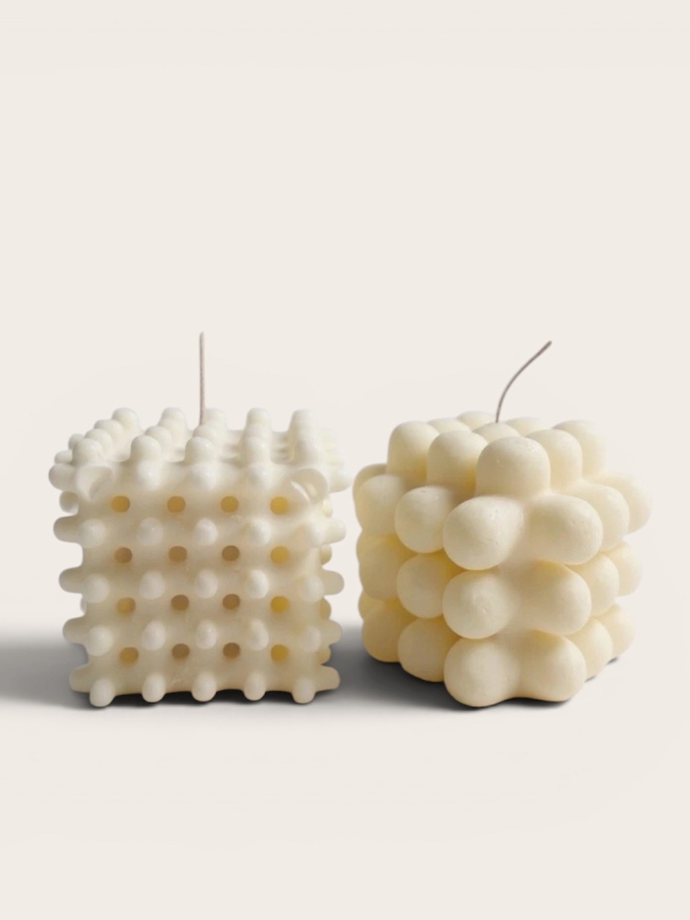 Andrej Urem Designer Collection Art Unscented Organic Soy Candles Lace & Milk